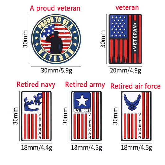Cute Veteran Navy Army Air Force USA America Silicone Focal Beads