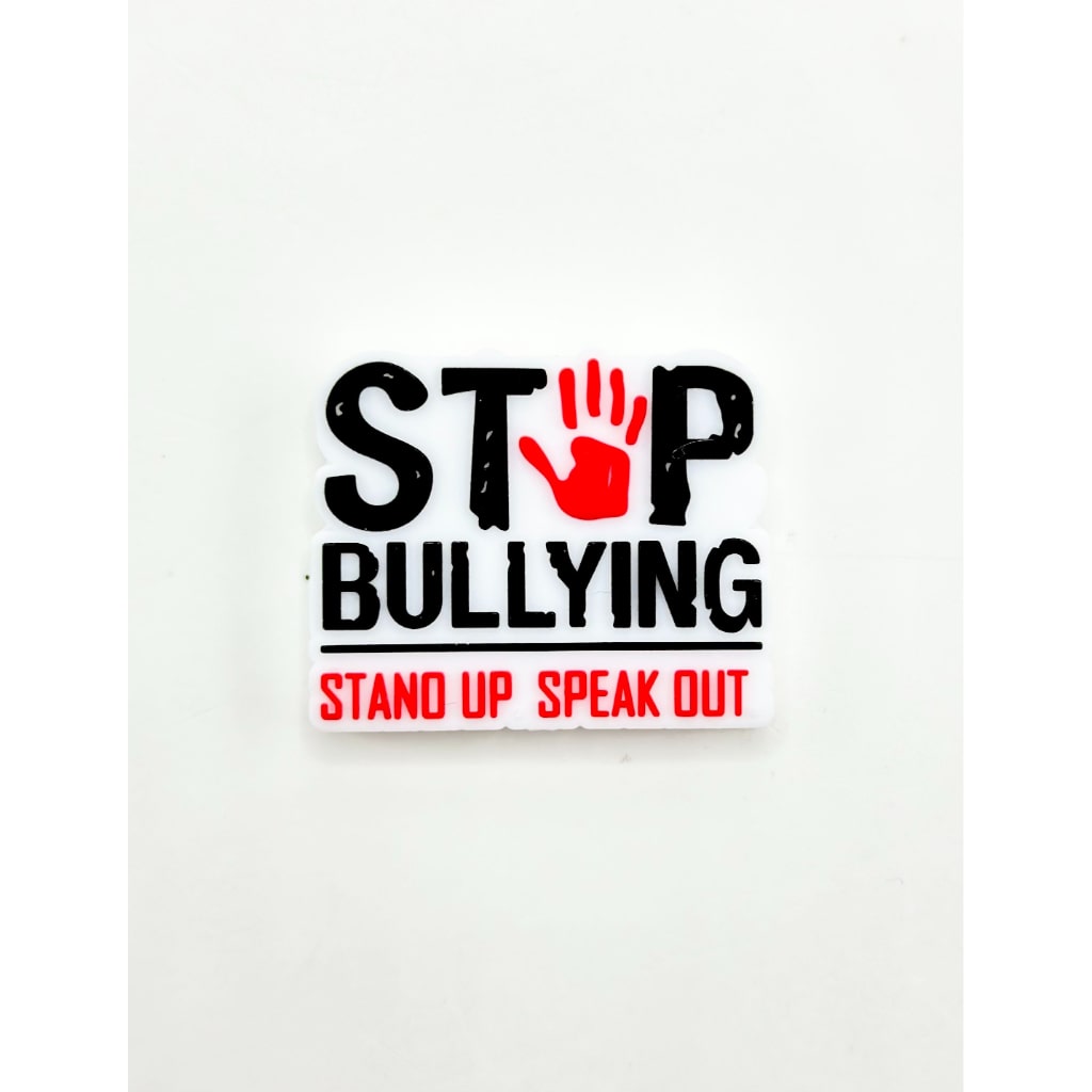 Stand Up Speak Out Stop Bullying Silicone Focal Beads