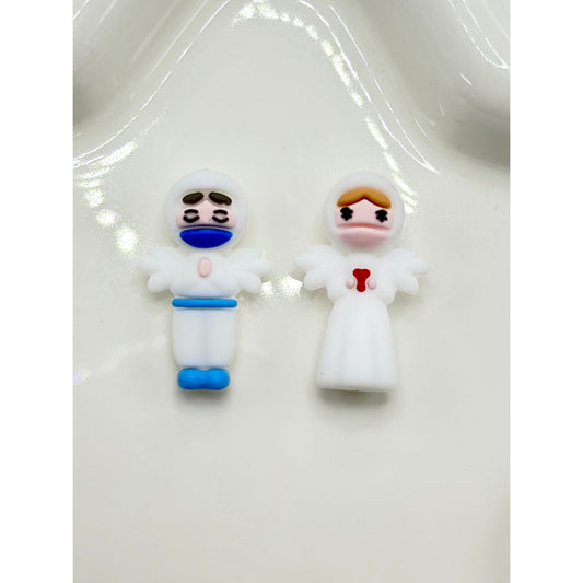 Little Cute Angel 3D Silicone Focal Beads