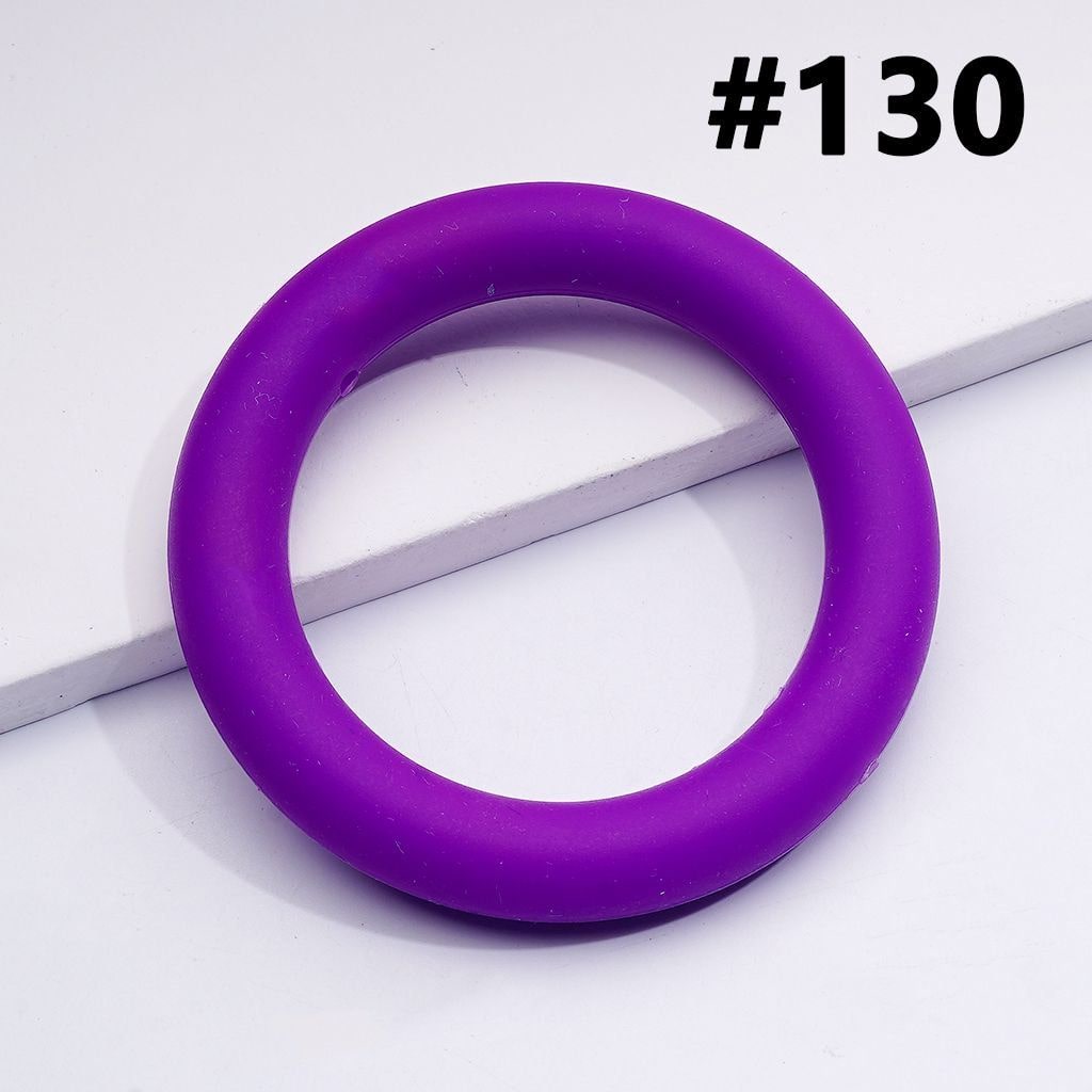 Ring Frame Bead Circle Soft Silicone  Car Hanger Charm Loop 65mm
