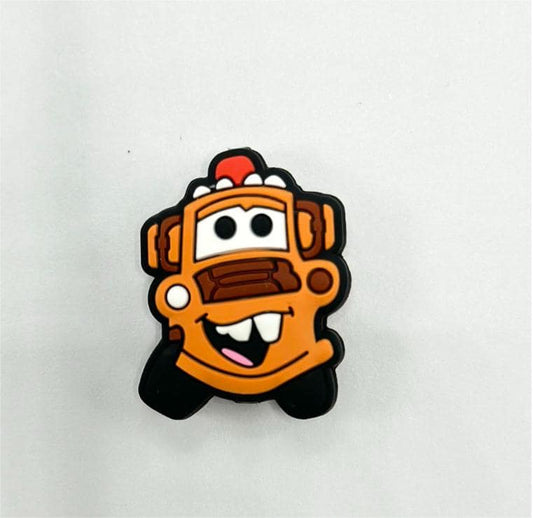 Cartoon Car Style Vehicle Car Beads, Silicone Focal Beads