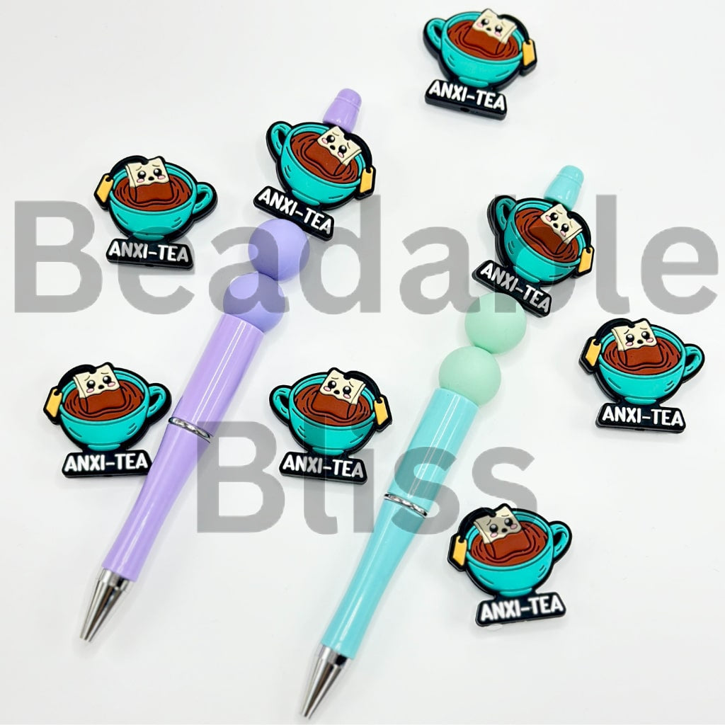Anxi-Tea Blue Tea Cup Silicone Focal Beads – Hands on Supply