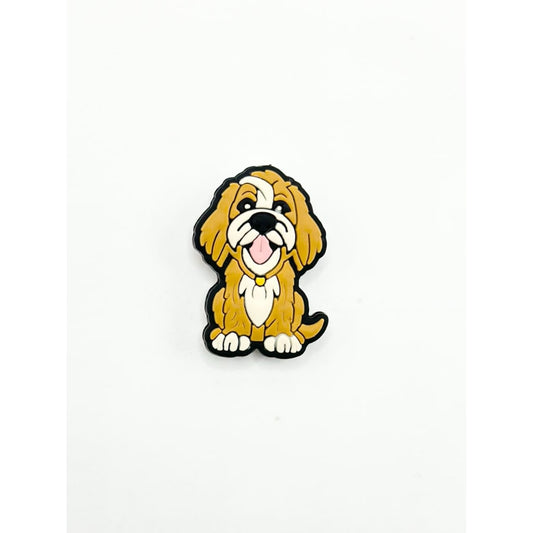 Yellow Puppy Little Cute Dog Silicone Focal Beads