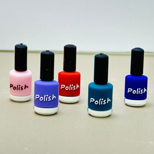 3D Nail Polish Mini Cute Bottles Silicone Focal Beads