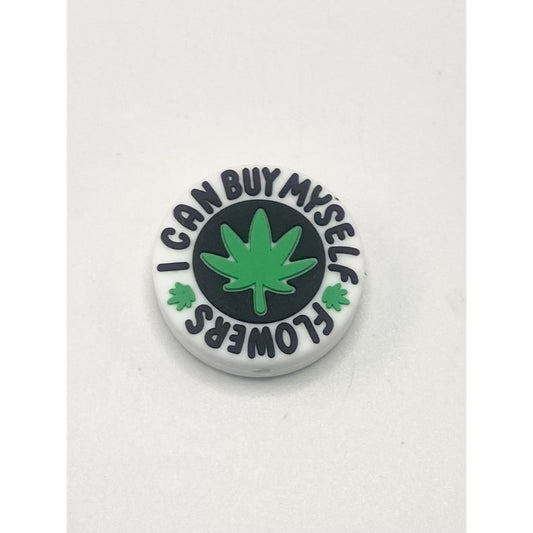 Flowers I Can Buy Myself  Silicone Focal Beads