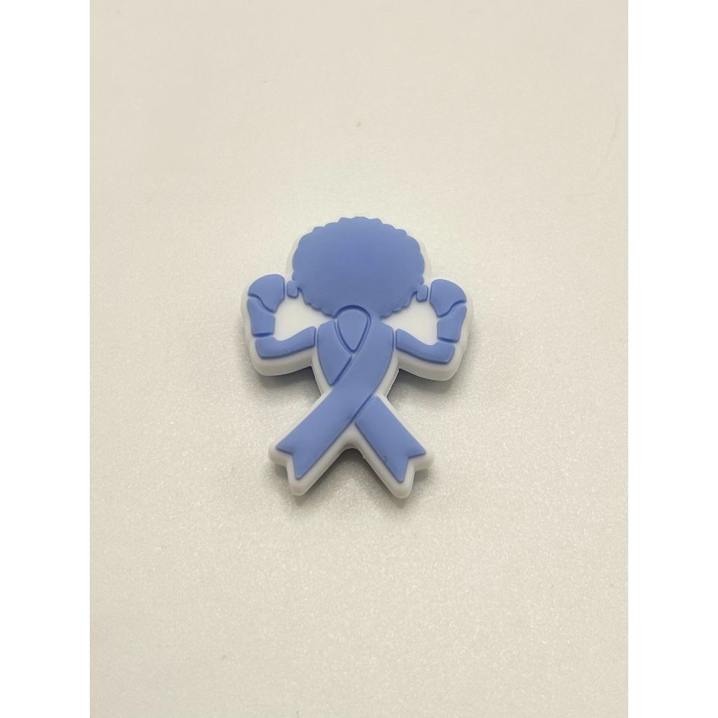 Awareness Man Cancer Men Ribbon Silicone Focal Beads