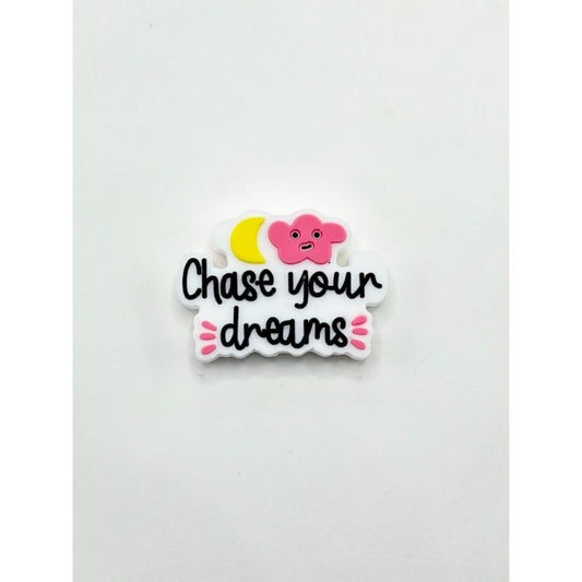 Cloud Moon Chase your Dreams Silicone Focal Beads