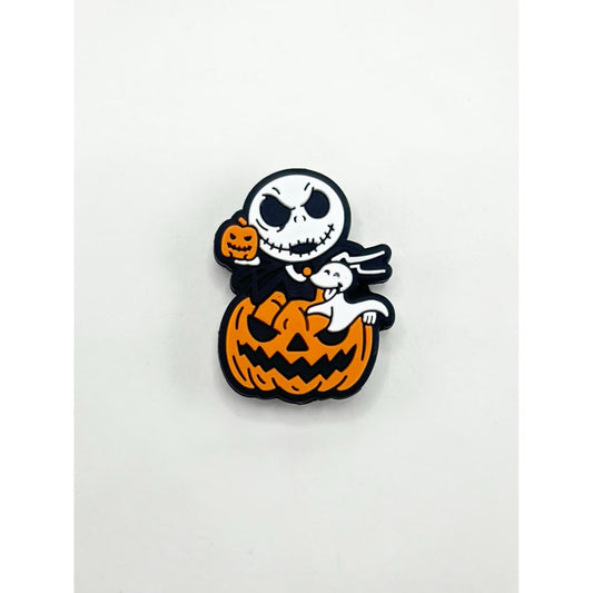 Jack and Halloween Pumpkin Silicone Focal Beads