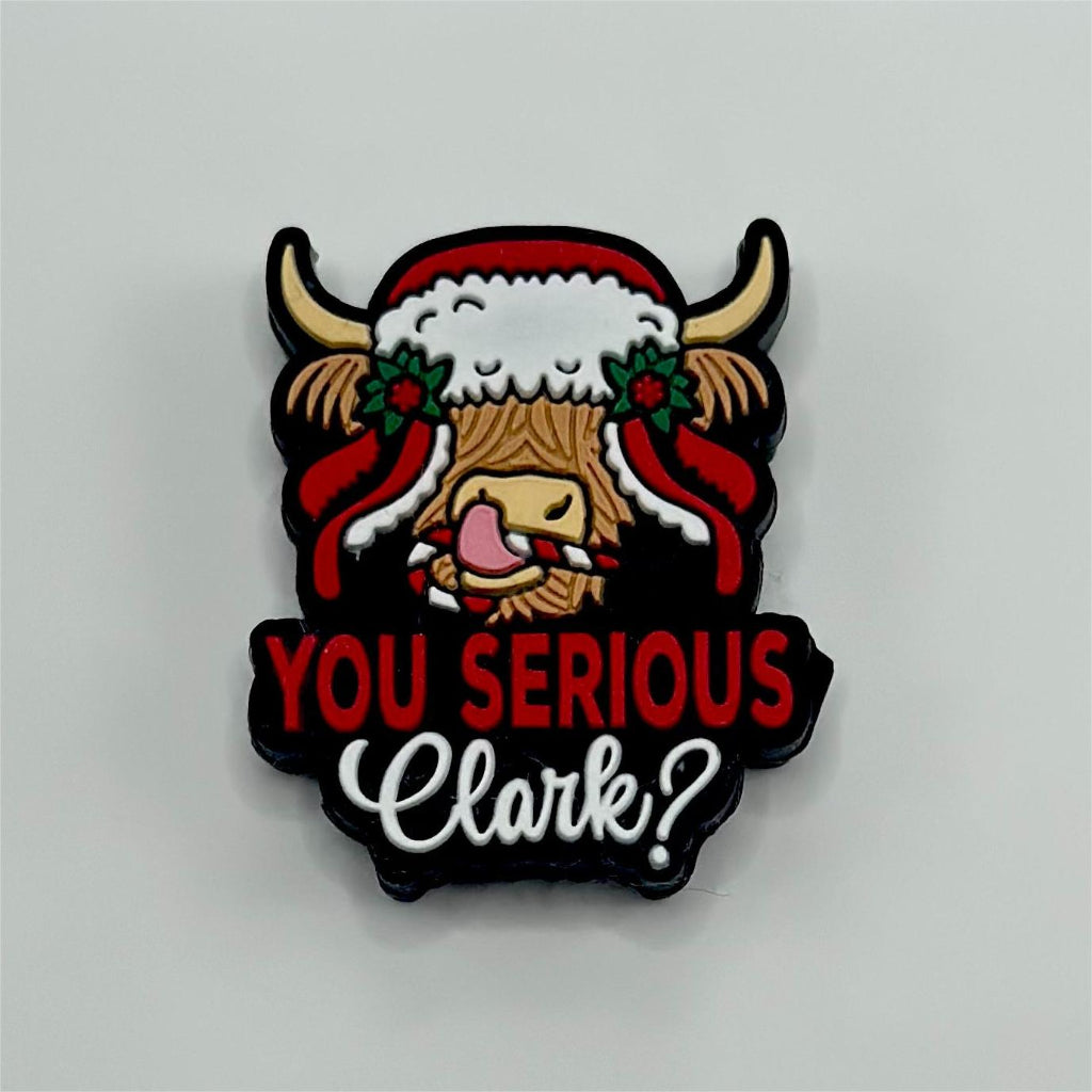 You Serious Clark Cow Bull Sticks Out the Tongue Silicone Focal Beads