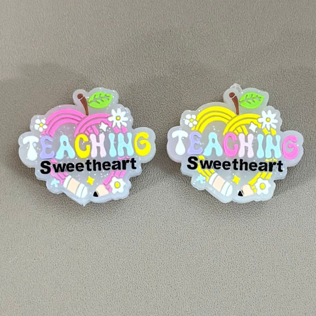 Sweetheart Teaching Silicone Focal Beads