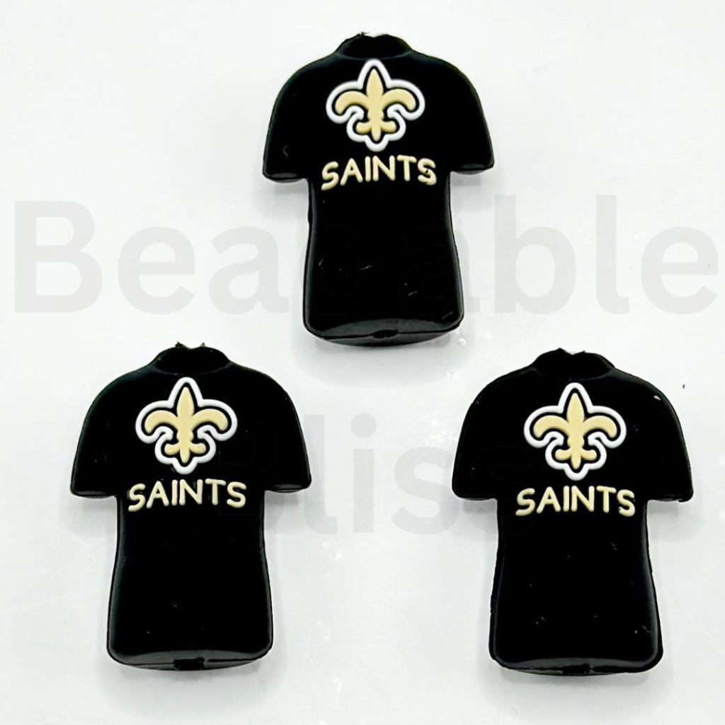 Jersey Uniform Kansas Chie Dallas Cowbo San Francisco 49e Denver Bronc USA America Football Team Shirt New Orleans Sain Chicago Bea Las Vegas Raide Detroit Lio Buffalo Bil Green Bay Packe Georgia Bulldo Pittsburgh Steele Silicone Focal Beads