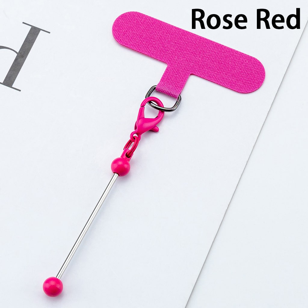 Mini Lobster Clasp & Fixing  Plate For Mobile Phone Case, DIY Beadable Keychain Bar 12*6.1CM Random Mix