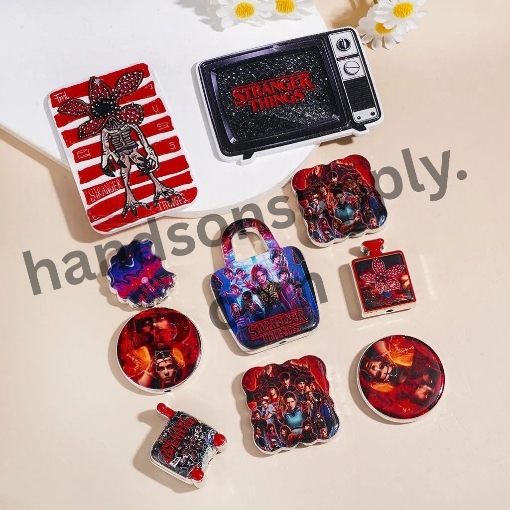 Strange World Character Series in Horror Style Acrylic Beads and Pendants, Random Mix